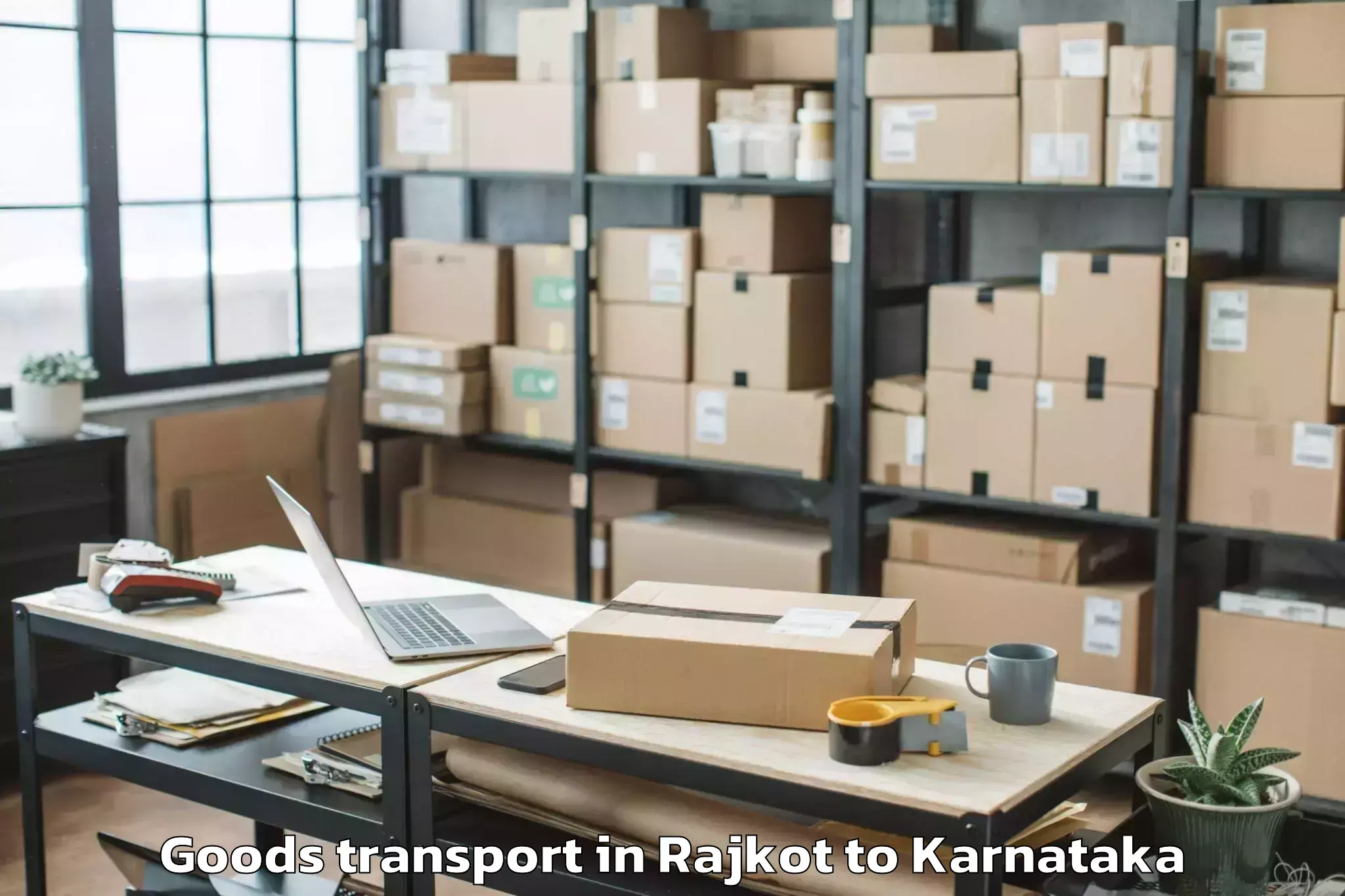 Hassle-Free Rajkot to Hanumanthapura Goods Transport